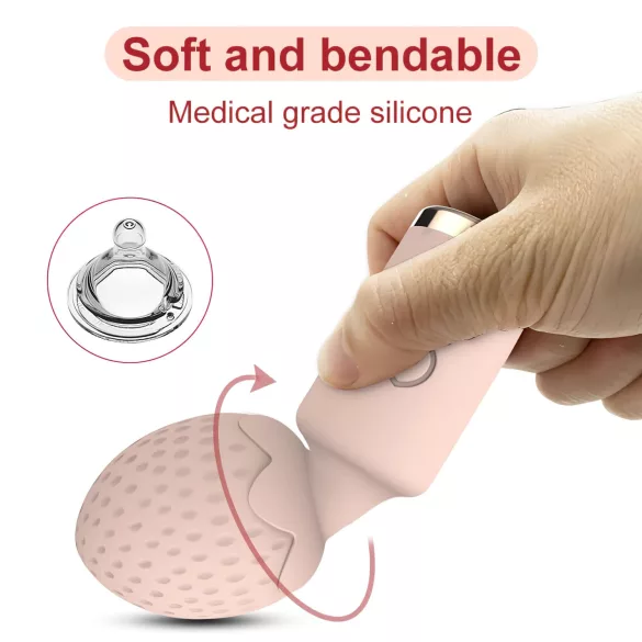 Sunfo Jagoda - vodootporni mini masažni vibrator (roze)