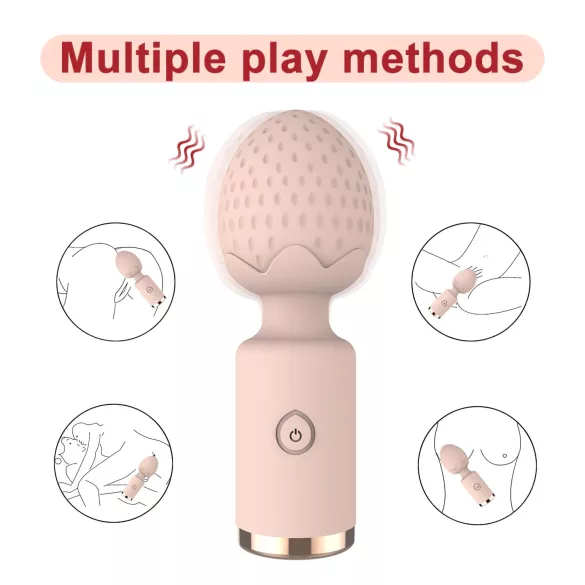 Sunfo Jagoda - vodootporni mini masažni vibrator (roze)