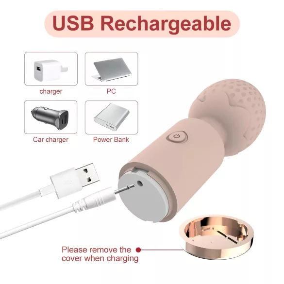 Sunfo Jagoda - vodootporni mini masažni vibrator (roze)