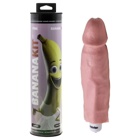 Bananakit - set za izradu kalupa penisa sa vibratorom (ružičasti)