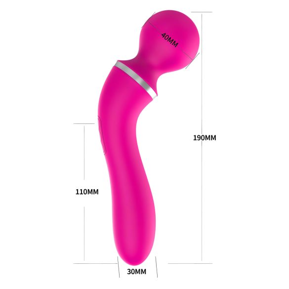 Lonely 2u1 - masažer i G-tačka vibrator sa 3 nastavka (roze)