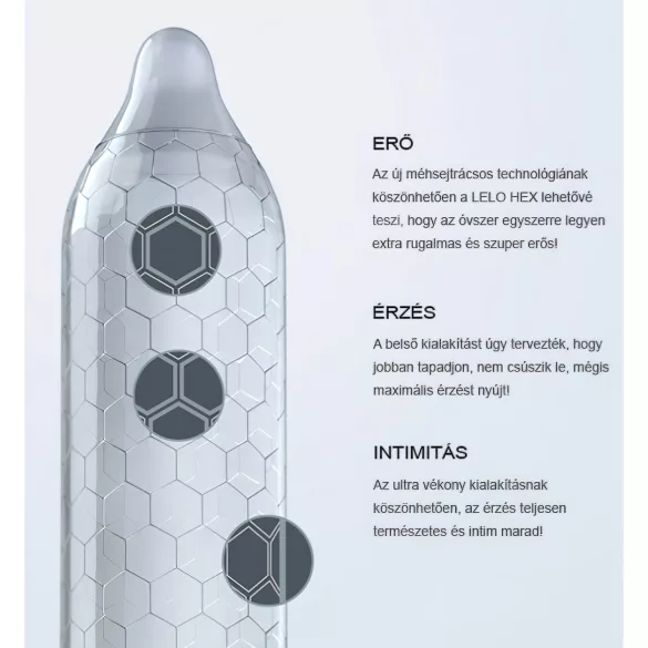 LELO Hex Original - luksuzni kondom (1 komad)