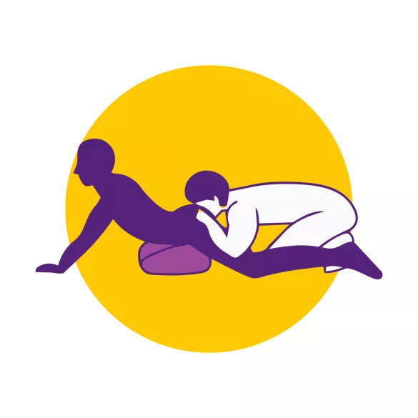 Desirel Magic Pillow - Na duvanje seks jastuk - sa držačem za dildo (ljubičasti)