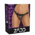 ZADO - kožne donje gaće za kaiš-dildo za BDSM (crne, S-L)