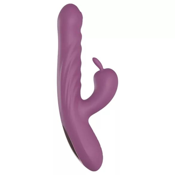 Funny Me Rabbit Bunny - puni se, vibrator sa pokretnim krakom za klitoris (ljubičasti)