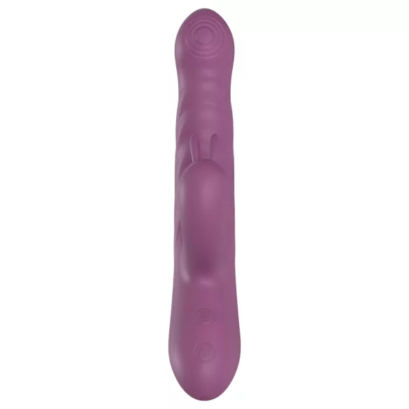 Funny Me Rabbit Bunny - puni se, vibrator sa pokretnim krakom za klitoris (ljubičasti)