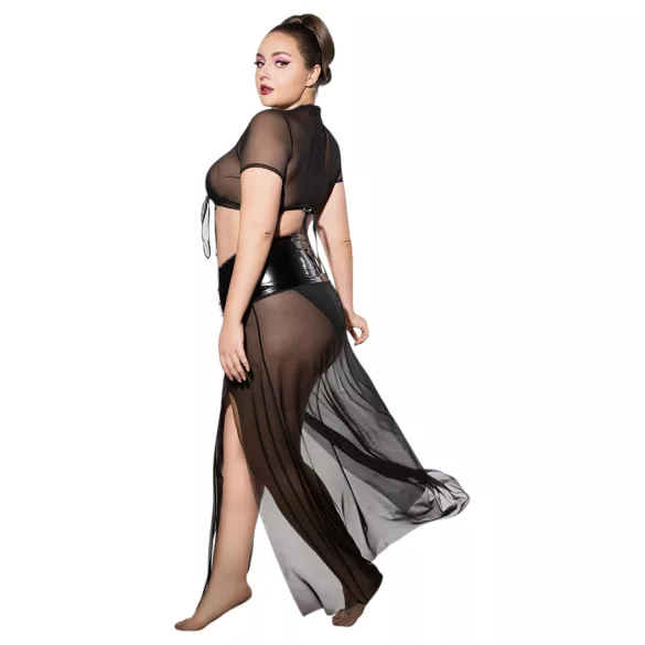 JSY 065 - crni babydoll komplet (XL-2XL)