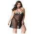 JSY 066 - crni babydoll set (XL-2XL)