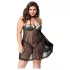 JSY 066 - crni babydoll set (XL-2XL)