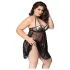 JSY 066 - crni babydoll set (XL-2XL)