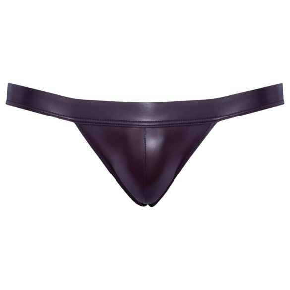 Svenjoyment – sjajni crni jockstrap - L