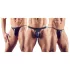 Svenjoyment - Muški tanga set - crna (3 dela) S-L