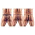 Svenjoyment - Muški tanga set - crna (3 dela) S-L