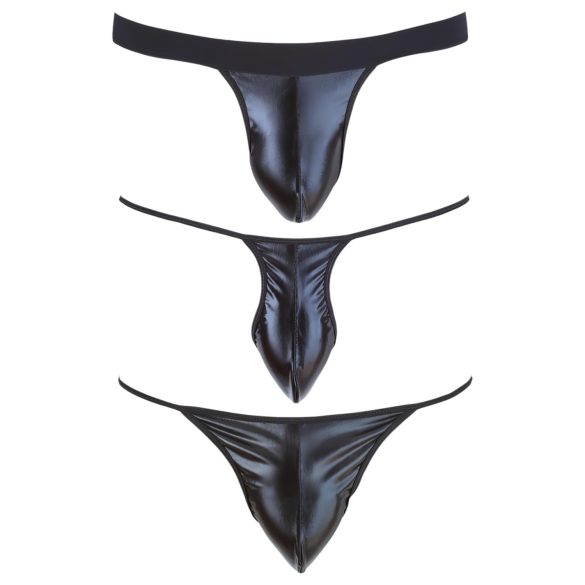 Svenjoyment - Muški tanga set - crna (3 dela) S-L