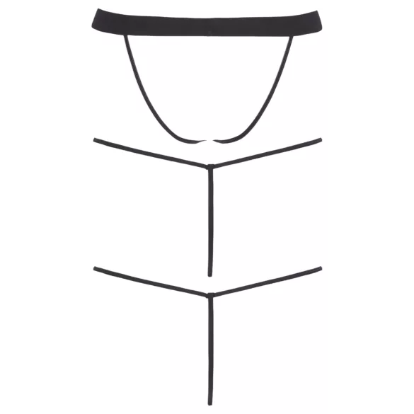 Svenjoyment - Muški tanga set - crna (3 dela) S-L