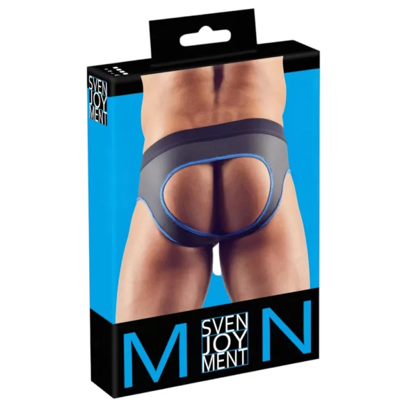 Svenjoyment - Otvoreni jockstrap (crno-plavi)