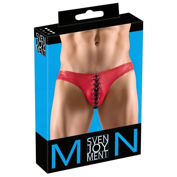 / Svenjoyment - crne muške gaće sa crvenim pertlama