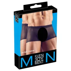 Svenjoyment - crni prozirni bokser set, 2-dijelni (S-L)
