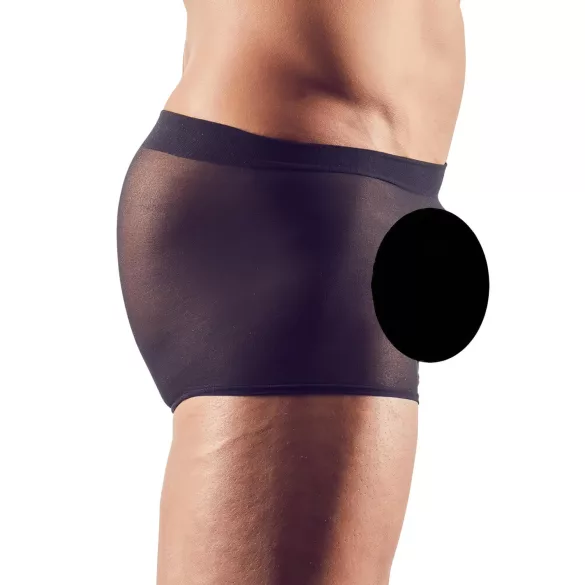 Svenjoyment - crni prozirni bokser set, 2-dijelni (S-L)