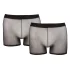 Svenjoyment - crni prozirni bokser set, 2-dijelni (S-L)