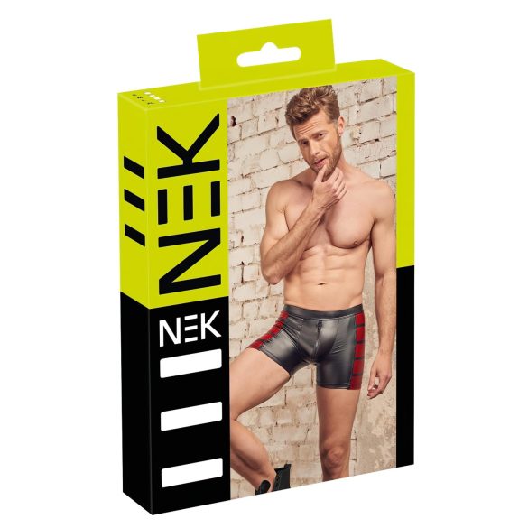 NEK - Crne bokserice sa crvenim detaljima i rajsferšlusom - XL