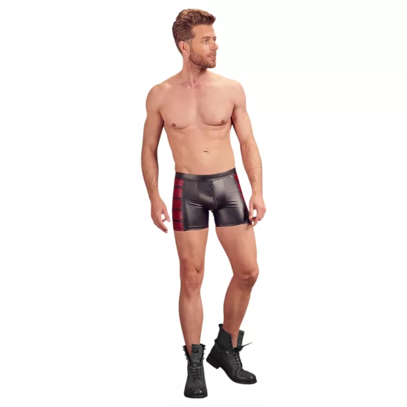 NEK - Crne bokserice sa crvenim detaljima i rajsferšlusom - 2XL