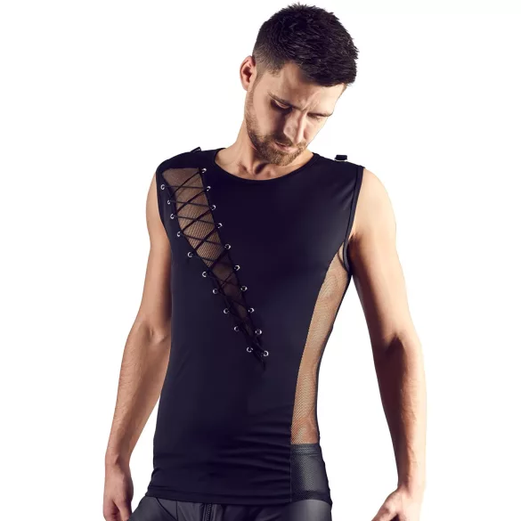 Svenjoyment - Muški vezani top (crni) - M