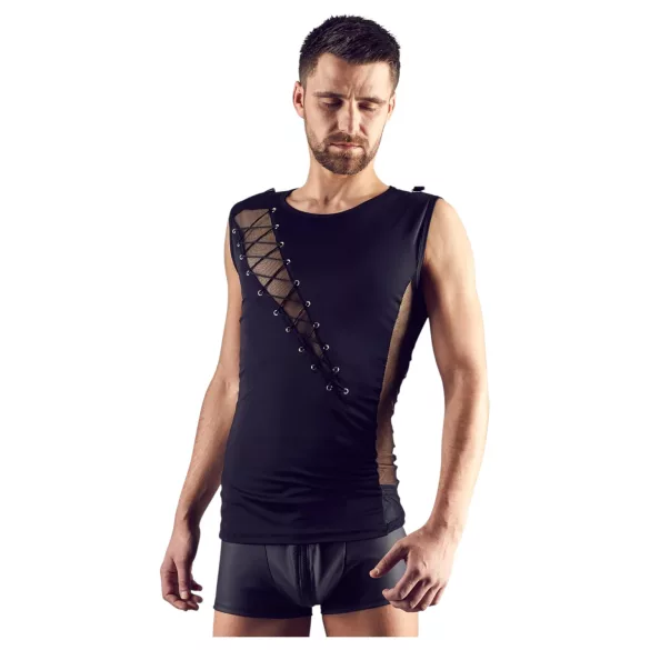 Svenjoyment - Muški vezani top (crni) - M