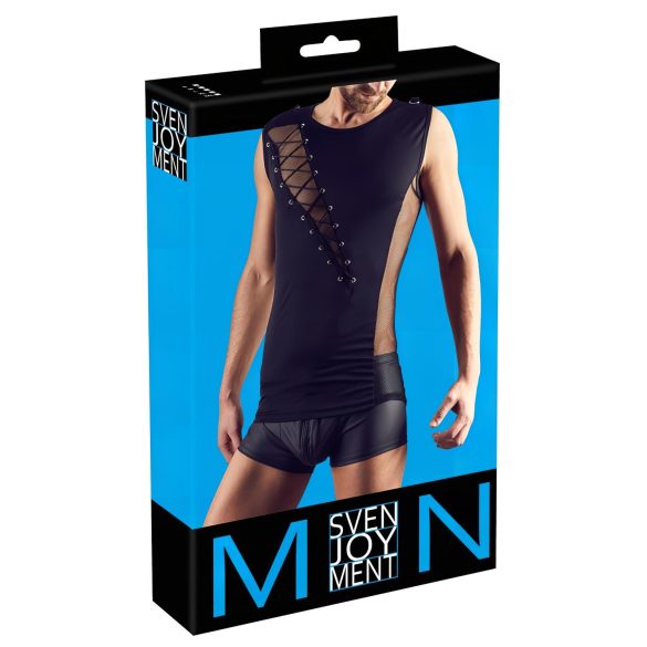 Svenjoyment - Muški vezani top (crni) - L