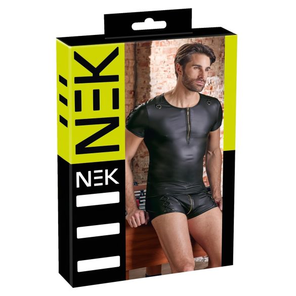 NEK - muška majica kratkih rukava sa mat efektom (crna) - XL