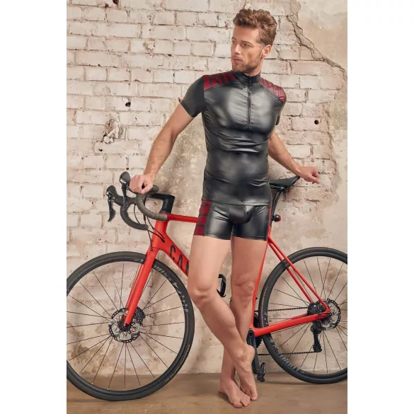 NEK - Muška crna dukserica sa crvenim detaljima i rajsferšlusom