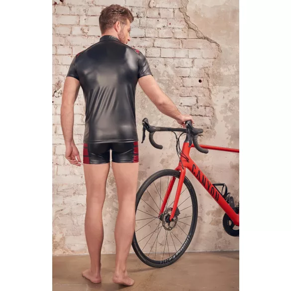 NEK - Muška crna dukserica sa crvenim detaljima i rajsferšlusom - XL