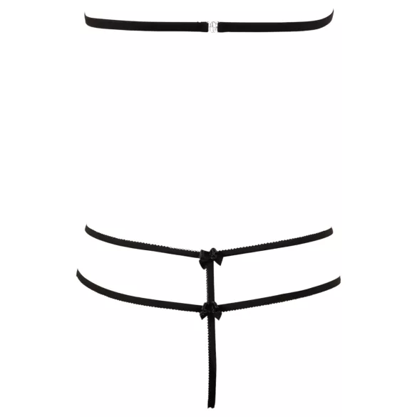 Cottelli - Otvoreni čipkani set (crni) - M