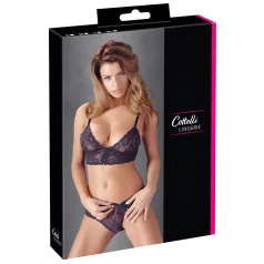 Cottelli - Cvjetni čipkasti grudnjak set (ljubičasti)