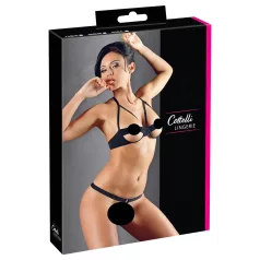 Cottelli - Set grudnjaka s metalnim prstenom (crno) - 80B/M