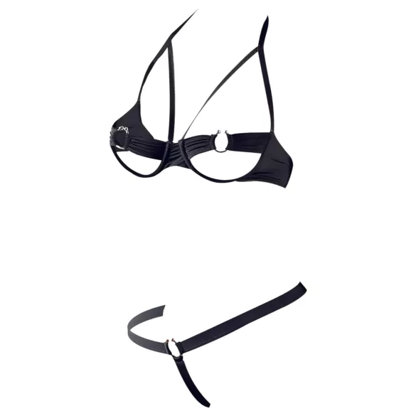 Cottelli - Set grudnjaka s metalnim prstenom (crno) - 80B/M