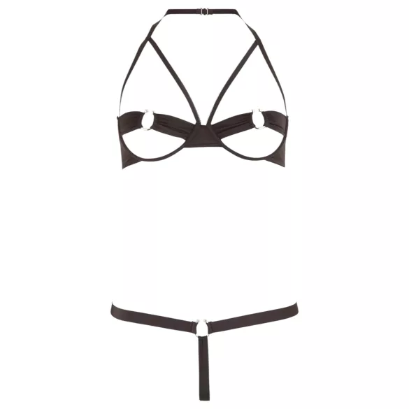 Cottelli - Set grudnjaka s metalnim prstenom (crno) - 85B/L