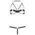 Cottelli - Set grudnjaka s metalnim prstenom (crno) - 85B/L