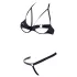 Cottelli - Set grudnjaka s metalnim prstenom (crno) - 85B/L