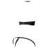 Cottelli - Set grudnjaka s metalnim prstenom (crno) - 85B/L