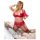 / Cottelli Plus Size - prilagodljivi donji veš duo (crveno) - 90E/XL