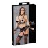 Cottelli Bondage - čipkasti donji veš set (5 delova)