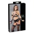 Cottelli Bondage - čipkasti donji veš set (5 delova) - L