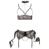 Cottelli Bondage - čipkasti donji veš set (5 delova) - L