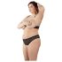 Cottelli Plus Size - biserni grudnjak set (crna) - 3XL