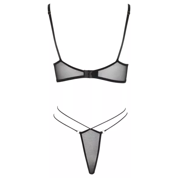 Cottelli - providni čipkasti grudnjak set (crni)