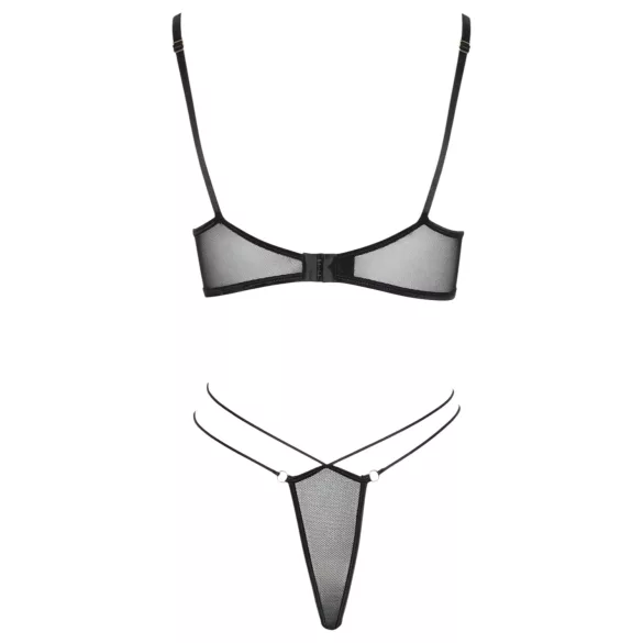 Cottelli - providni čipkasti grudnjak set (crni)