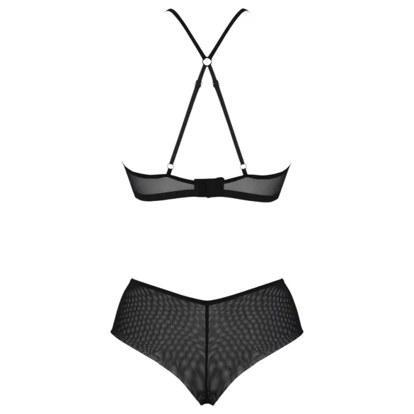 Passion Eco Kerria - čipkani bikini set (crna) - L/XL