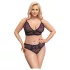 Cottelli Plus - Prozirni grudnjak set (ljubičasta)