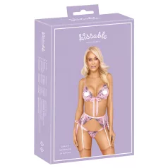 Kissable - roze vezene donje rublje set (pink)